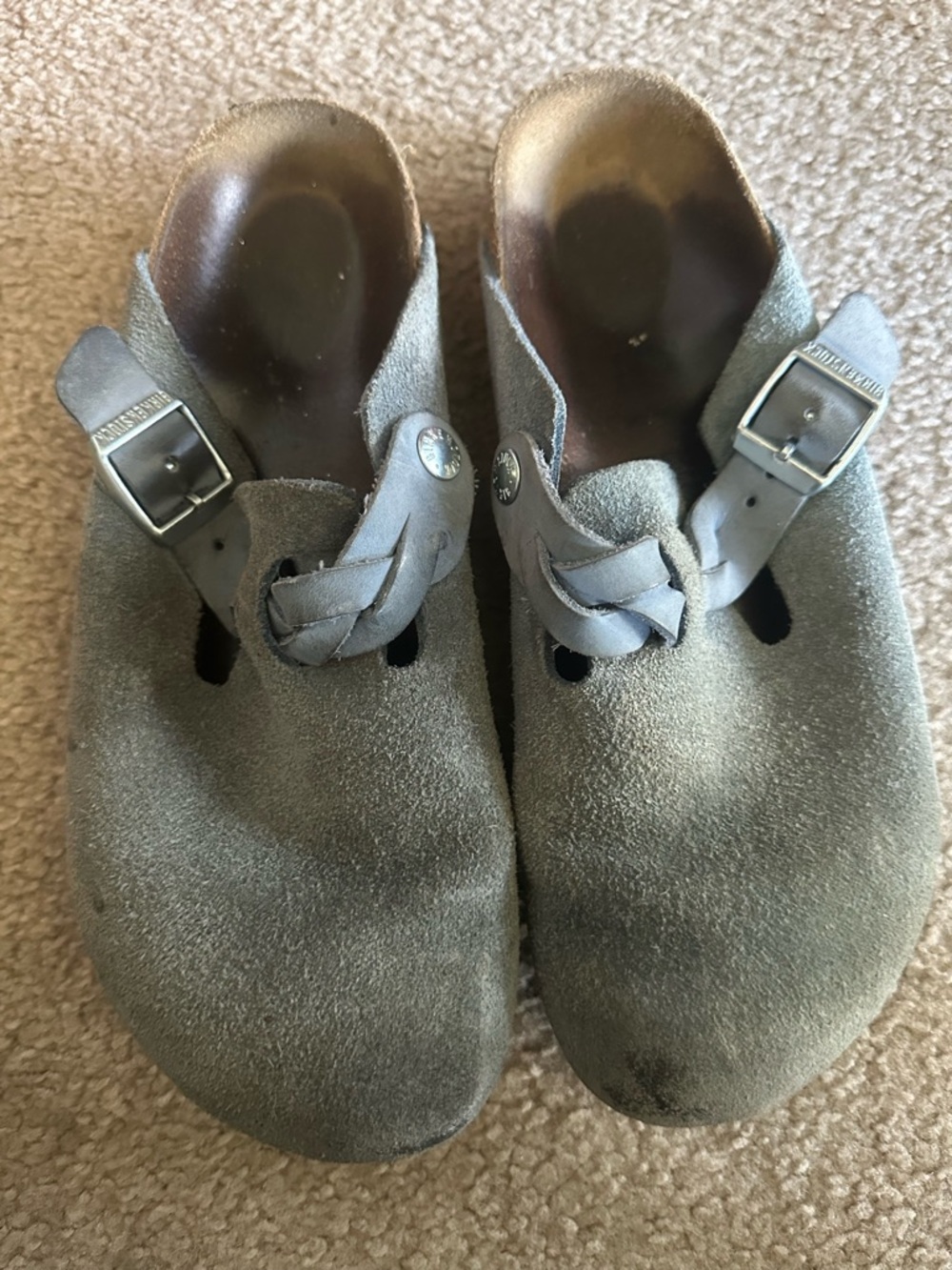 Birkenstock X Staud Suede Clogs
